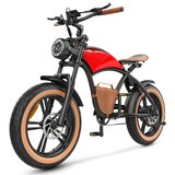 Hidoes Električno kolo B10, 1000 W, 48 V, 13 Ah, kavbojski slog, rdeča, (21960309) Cene