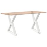  Noge za blagovaonski stol 2 kom Bijele 80 x (72-73,3) cm Čelik | shoptok.hr
