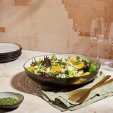 Salt&Pepper Črna/bež skleda iz kamenine ø 32 cm Lunar – | Shoptok.si
