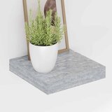  Plutajuća zidna polica siva boja betona 23 x 23,5 x 3,8 cm MDF | Eponuda.com