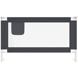  Sigurnosna ograda za dječji krevet tamnosiva 140x25 cm tkanina | shoptok.hr