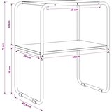  Konzolna stolica Staro drvo 60 x 42 5 x 70 cm Konstruirano drvo - Staro drvo 60 x 42 5 x 70 cm Slike