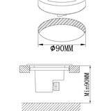 Eglo Lamedo vanjska ugradbena/1, led, 2,5w, inox | shoptok.hr