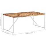  Jedilna miza 180x90x76 cm trden akacijev in mangov les, (20713827) | Shoptok.si