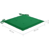  3-dijelni sklopivi vrtni blagovaonski set od masivne tikovine | shoptok.hr