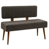 Hanah home vina walnut anthracite set stola i stolica i klupe | ePonuda.com