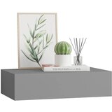 Zidna polica s ladicom siva 40 x 23,5 x 10 cm MDF | shoptok.hr