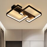 Nettlife LED stropna svetilka črna 19W 30CM moderna toplo bela 3000K geometrijski dizajn, (22111302) | Shoptok.si