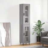 vidaXL Visoka komoda siva sonome 34 5x34x180 cm od konstruiranog drva | shoptok.hr
