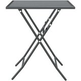  Vrtna garnitura - 3-dijelni vrtni blagovaonski set ekspandirani metal antracit - Dužina stola 60 cm 2 | shoptok.hr