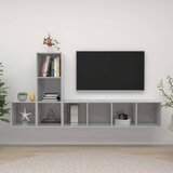  3-dijelni set TV ormarića konstruirano drvo Smeđa Cijene