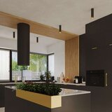  Stropna svetilka NERO 12,5 črna/zlata, (21626871) | Shoptok.si