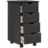  Gležnji kabinet Siva 34 x 39 x 65,5 cm Masivno borovo les, (5000263263) | Shoptok.si