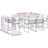  9-dijelni vrtni blagovaonski set s jastucima bijeli tekstilena | Eponuda.com