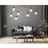  Luster na sajli MIROS 7xE27/60W/230V pauk crna | Eponuda.com