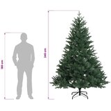  Umjetno božićno drvce s nogom 240 cm PVC i metal Zelena - Zelena 240 cm bez LED svjetala | shoptok.hr
