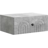  Noćni ormarić za montažu na zid Betonska siva 49 x 34,5 x 20 cm | shoptok.hr