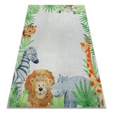 RugsX BAMBINO 54090 pralna preproga Živali, Afrika za otroke protizdrsna - belo / zelena 80x150 cm, (5000174812) | Shoptok.si
