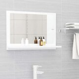  Kupaonsko ogledalo bijelo 60 x 10,5 x 37 cm konstruirano drvo | shoptok.hr