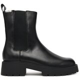 Calvin Klein Jeans Gležnjarji Chelsea Combat Mid Chelsea Boot Hw Lth YW0YW01869 Črna Cene