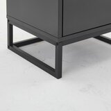 MID.YOU NOČNA OMARICA, antracit, črna | Shoptok.si