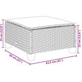  Vrtni stolac s jastukom bež 63,5x56x32 cm poliratan | Eponuda.com