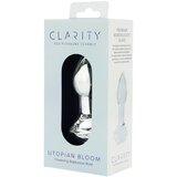 Clarity Utopian Bloom - stakleni analni čep (prozirni) | shoptok.hr