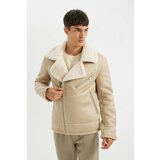 Defacto Slim Fit Faux Leather Jacket Slim Cut Zipper Collar Faux Für Lined Zipper | Shoptok.si