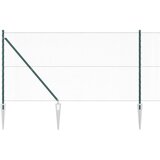 vidaXL Ogrodje s stebri Zelena 1.2 x 25 m Jeklo s PVC premazom, (5000096062) | Shoptok.si