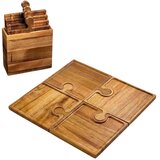 Smania PuzzleTray&amp;trade; set drvenih poslužavnika u obliku puzli PuzzleTray&amp;trade; Slike