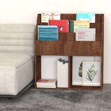 vidaXL Otroško stojalo za revije rjav hrast 71x30x78,5 cm inženir. les | Shoptok.si
