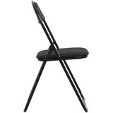  Zložljiva stolica 8 pcs Črna 48 x 43,5 x 81 cm Umjetno usnje, (5000296740) | Shoptok.si