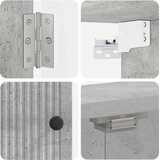 Kabinet za mete EDE Betonska siva 52,5 x 10,5 x 53,5 cm Slike