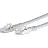 Metz Connect 1308452088-E RJ45 omrežni kabel\, Patch kabel CAT 6a S/FTP 2.00 m bela z zaščitnim zapornim zatičem 1 kos, (20421554) Cene