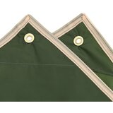  Pončo za kišu s kapuljačom dizajn 2-u-1 zeleni 223 x 145 cm | shoptok.hr