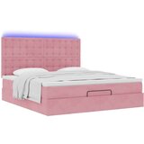vidaXL Okvir kreveta s madracima ružičasti 180x200cm baršunasti | shoptok.hr
