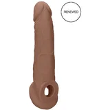 REALROCK Penis Sleeve 9 - navlaka za penis (21,5 cm) - tamna prirodna