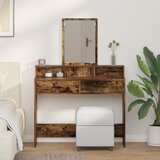 vidaXL prekajen hrast trden les 100 x 41 x 140 cm toaletna enota Cene