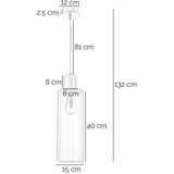 Lesnina XXXL VISEČA SVETILKA 4861 DODO 15/15/100 cm E27 | Shoptok.si