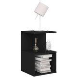  Nočna omarica 2 kosa črna 35x35x55 cm iverna plošča, (20623874) | Shoptok.si