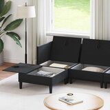  Komplet pohištva za dnevno sobo z blazino 6 pcs Črna Žamet, (5000283112) | Shoptok.si