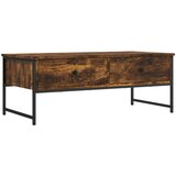 Furnova Klubska mizica dimljeni hrast 101x49x39,5 cm inženirski les, (21914144) | Shoptok.si