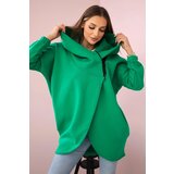 Kesi Short zip sweatshirt light green | shoptok.hr