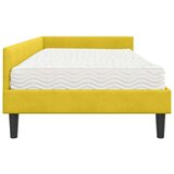  Kotni okvir postelje z matrico Drugo 2 pcs Rumena Žamet, (5000123319) | Shoptok.si