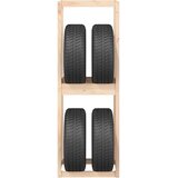  Stalak za gume 63 x 40 x 180 cm od masivne borovine | shoptok.hr