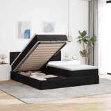  Otomanski okvir kreveta s madracima crni 200x200cm baršunasti | shoptok.hr