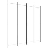 Sobna Paravan 4-delni bel 200x200 cm blago, (20595043) | Shoptok.si