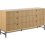 Actona Komoda v hrastovem dekorju v naravni barvi 158x80x40 cm Albany – | Shoptok.si