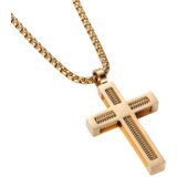  Ogrlica TW-34104 Cross - Zlatna Cijene