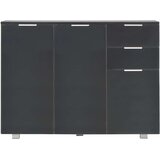  Komoda visoki sjaj crna 107x35x80,5 cm | shoptok.hr